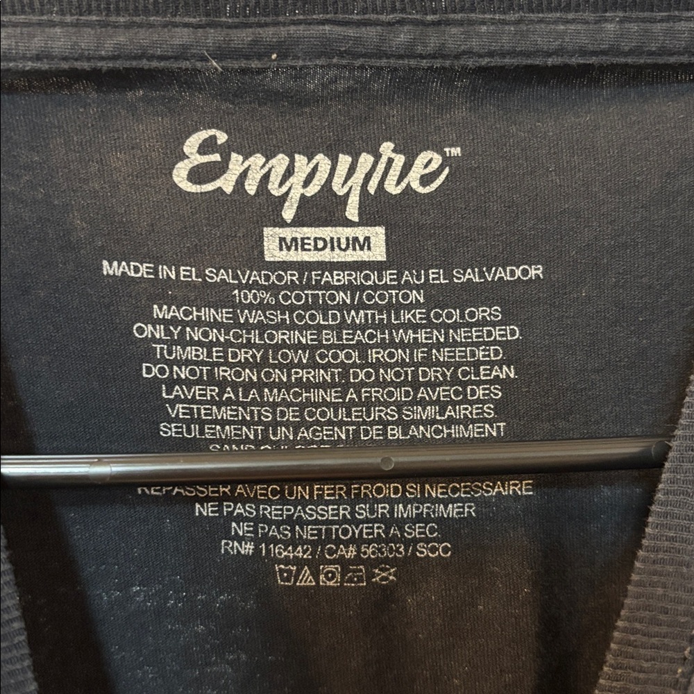 Empyre Black Tee with Yellow Graphic - Picture 3 of 5